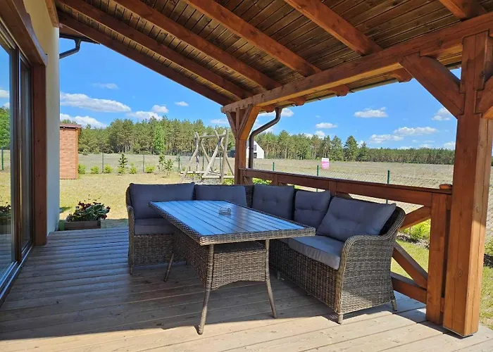 Dom wakacyjny Milochówka - Dom Drewniany Bliźniak Wdzydze Tucholskie