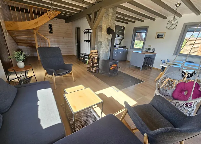 Milochówka - Dom Drewniany Bliźniak Wdzydze Tucholskie