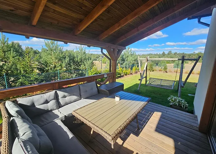 Milochówka - Dom Drewniany Bliźniak Wdzydze Tucholskie